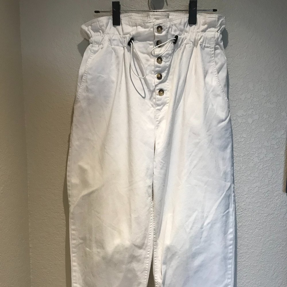 White Urban Outfitters Paper Bag Pants